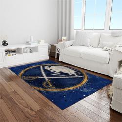 nhl buffalo sabres hockey sport team logo carpet rectangle area rug for living room home room decor gift for fans light room bfs23