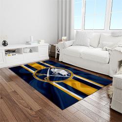 nhl buffalo sabres hockey sport team logo carpet rectangle area rug for living room home room decor gift for fans light room bfs29