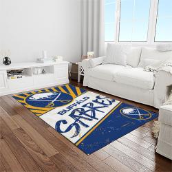 nhl buffalo sabres hockey sport team logo carpet rectangle area rug for living room home room decor gift for fans light room bfs3