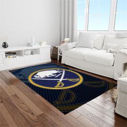 nhl buffalo sabres hockey sport team logo carpet rectangle area rug for living room home room decor gift for fans light room bfs32