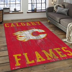 NHL Calgary Flames Rectangle Rug Personalized Non-Slip Carpet Gift For Ice Hockey Fans CAF13