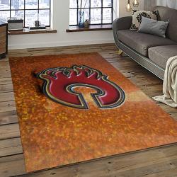NHL Calgary Flames Rectangle Rug Personalized Non-Slip Carpet Gift For Ice Hockey Fans CAF17