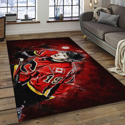 NHL Calgary Flames Rectangle Rug Personalized Non-Slip Carpet Gift For Ice Hockey Fans CAF40