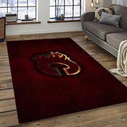 NHL Calgary Flames Rectangle Rug Personalized Non-Slip Carpet Gift For Ice Hockey Fans CAF48