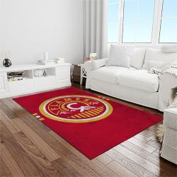 nhl calgary flames hockey sport team logo carpet rectangle area rug for living room home room decor gift for fans light room caf33