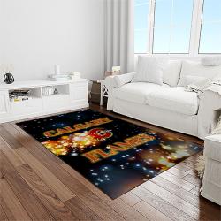 nhl calgary flames hockey sport team logo carpet rectangle area rug for living room home room decor gift for fans light room caf4