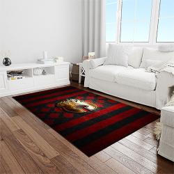 nhl calgary flames hockey sport team logo carpet rectangle area rug for living room home room decor gift for fans light room caf53