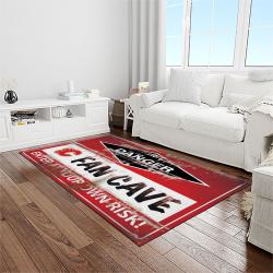nhl calgary flames hockey sport team logo carpet rectangle area rug for living room home room decor gift for fans light room caf7