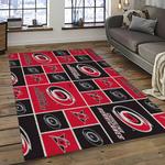 nhl carolina hurricanes hockey sport team logo carpet rectangle area rug for living room home room decor gift for fans dark room chr11