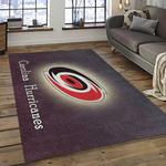 nhl carolina hurricanes hockey sport team logo carpet rectangle area rug for living room home room decor gift for fans dark room chr12