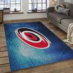 nhl carolina hurricanes hockey sport team logo carpet rectangle area rug for living room home room decor gift for fans dark room chr18