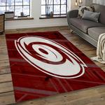 nhl carolina hurricanes hockey sport team logo carpet rectangle area rug for living room home room decor gift for fans dark room chr19