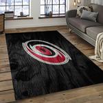 nhl carolina hurricanes hockey sport team logo carpet rectangle area rug for living room home room decor gift for fans dark room chr23