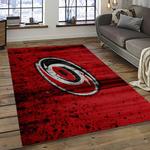 nhl carolina hurricanes hockey sport team logo carpet rectangle area rug for living room home room decor gift for fans dark room chr31