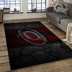 nhl carolina hurricanes hockey sport team logo carpet rectangle area rug for living room home room decor gift for fans dark room chr34