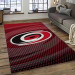nhl carolina hurricanes hockey sport team logo carpet rectangle area rug for living room home room decor gift for fans dark room chr47