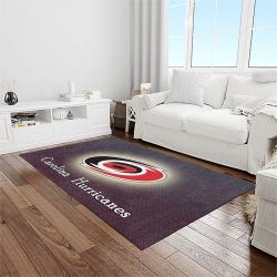 nhl carolina hurricanes hockey sport team logo carpet rectangle area rug for living room home room decor gift for fans light room chr12