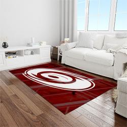 nhl carolina hurricanes hockey sport team logo carpet rectangle area rug for living room home room decor gift for fans light room chr19