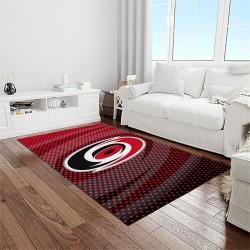 nhl carolina hurricanes hockey sport team logo carpet rectangle area rug for living room home room decor gift for fans light room chr47