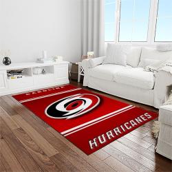 nhl carolina hurricanes hockey sport team logo carpet rectangle area rug for living room home room decor gift for fans light room chr9
