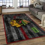 nhl chicago blackhawks hockey sport team logo carpet rectangle area rug for living room home room decor gift for fans dark room cbl12