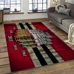 nhl chicago blackhawks hockey sport team logo carpet rectangle area rug for living room home room decor gift for fans dark room cbl19