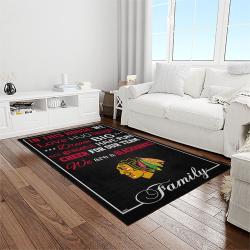 nhl chicago blackhawks hockey sport team logo carpet rectangle area rug for living room home room decor gift for fans light room cbl9