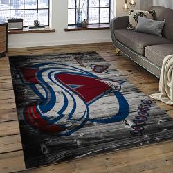 NHL Colorado Avalanche Rectangle Rug Personalized Non-Slip Carpet Gift For Ice Hockey Fans CLA13
