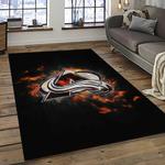 nhl colorado avalanche hockey sport team logo carpet rectangle area rug for living room home room decor gift for fans dark room cla8