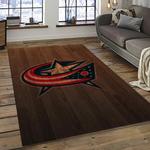 nhl columbus blue jackets hockey sport team logo carpet rectangle area rug for living room home room decor gift for fans dark room cbj1