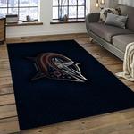 nhl columbus blue jackets hockey sport team logo carpet rectangle area rug for living room home room decor gift for fans dark room cbj10