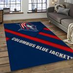 nhl columbus blue jackets hockey sport team logo carpet rectangle area rug for living room home room decor gift for fans dark room cbj42