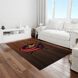 nhl columbus blue jackets hockey sport team logo carpet rectangle area rug for living room home room decor gift for fans light room cbj1