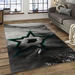 nhl dallas stars hockey sport team logo carpet rectangle area rug for living room home room decor gift for fans dark room dst15