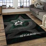 nhl dallas stars hockey sport team logo carpet rectangle area rug for living room home room decor gift for fans dark room dst16