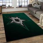 nhl dallas stars hockey sport team logo carpet rectangle area rug for living room home room decor gift for fans dark room dst25
