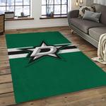 nhl dallas stars hockey sport team logo carpet rectangle area rug for living room home room decor gift for fans dark room dst26