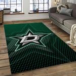 nhl dallas stars hockey sport team logo carpet rectangle area rug for living room home room decor gift for fans dark room dst31