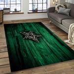 nhl dallas stars hockey sport team logo carpet rectangle area rug for living room home room decor gift for fans dark room dst43