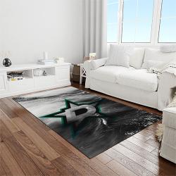 nhl dallas stars hockey sport team logo carpet rectangle area rug for living room home room decor gift for fans light room dst15
