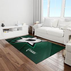 nhl dallas stars hockey sport team logo carpet rectangle area rug for living room home room decor gift for fans light room dst17
