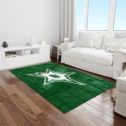nhl dallas stars hockey sport team logo carpet rectangle area rug for living room home room decor gift for fans light room dst18