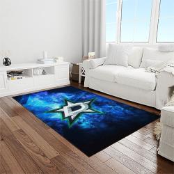 nhl dallas stars hockey sport team logo carpet rectangle area rug for living room home room decor gift for fans light room dst20