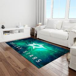 nhl dallas stars hockey sport team logo carpet rectangle area rug for living room home room decor gift for fans light room dst21