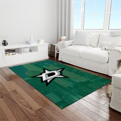 nhl dallas stars hockey sport team logo carpet rectangle area rug for living room home room decor gift for fans light room dst22