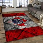 nhl edmonton oilers hockey sport team logo carpet rectangle area rug for living room home room decor gift for fans dark room emto31