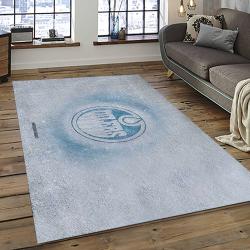 NHL Edmonton Oilers Rectangle Rug Personalized Non-Slip Carpet Gift For Ice Hockey Fans EMTO45