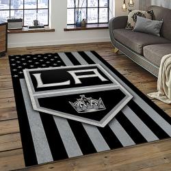NHL Los Angeles Kings Rectangle Rug Personalized Non-Slip Carpet Gift For Ice Hockey Fans LAKG25