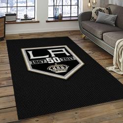 NHL Los Angeles Kings Rectangle Rug Personalized Non-Slip Carpet Gift For Ice Hockey Fans LAKG27