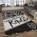 nhl los angeles kings hockey sport team logo carpet rectangle area rug for living room home room decor gift for fans dark room lakg9